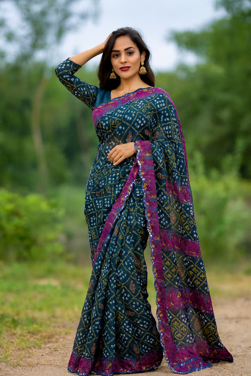 Bandhani Bliss Saree
