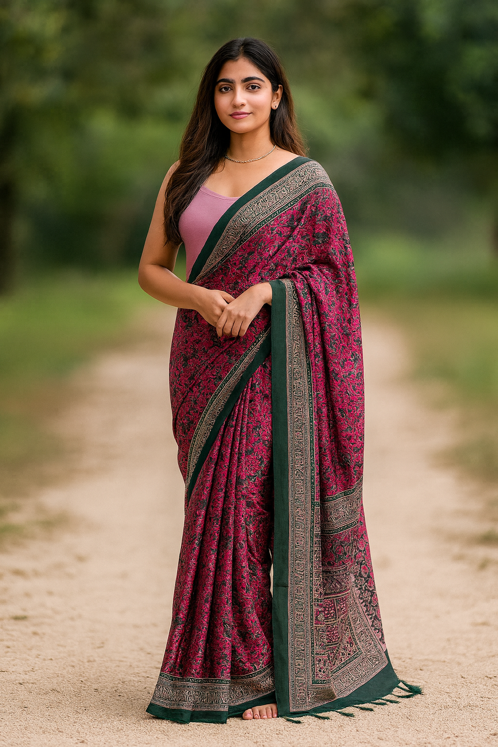 Malai Silk Blend Saree