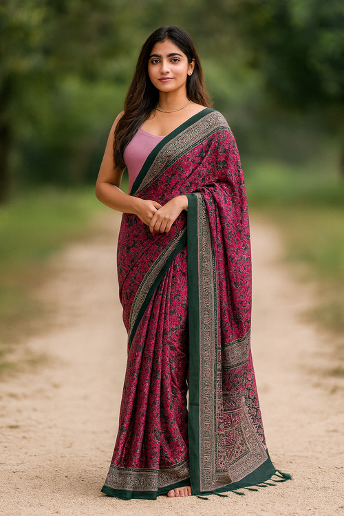 Malai Silk Blend Saree