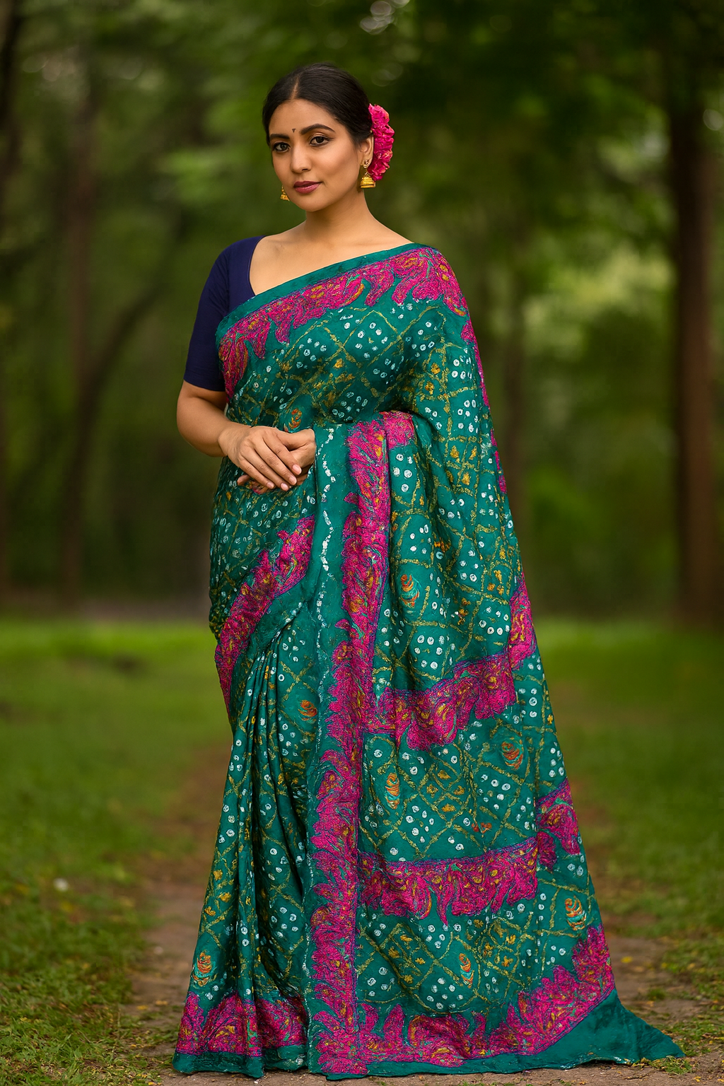 Bandhani Bliss Saree