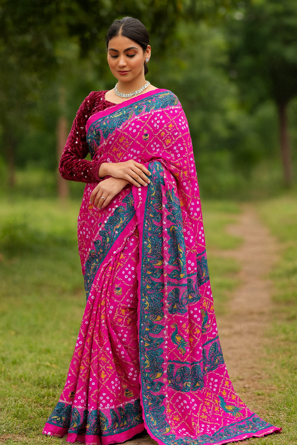 Bandhani Bliss Saree