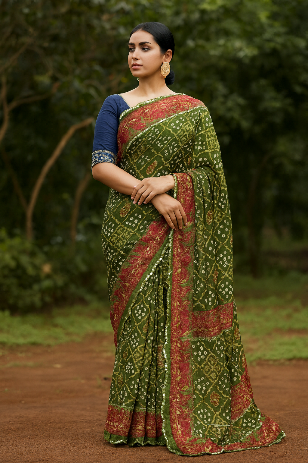 Bandhani Bliss Saree