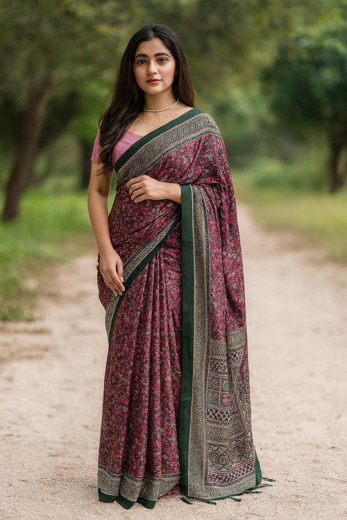 Malai Silk Blend Saree