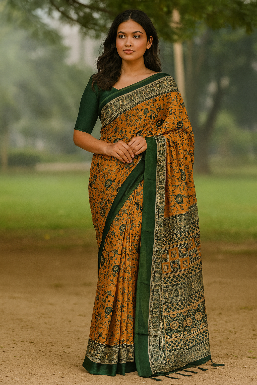 Malai Silk Blend Saree