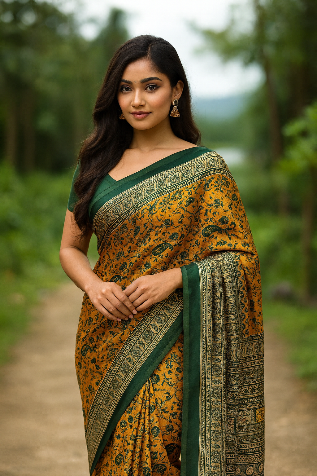 Malai Silk Blend Saree
