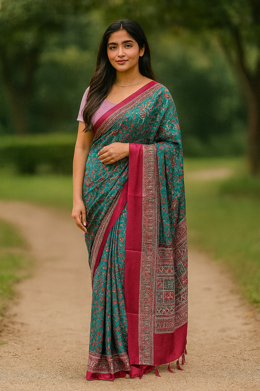 Malai Silk Blend Saree