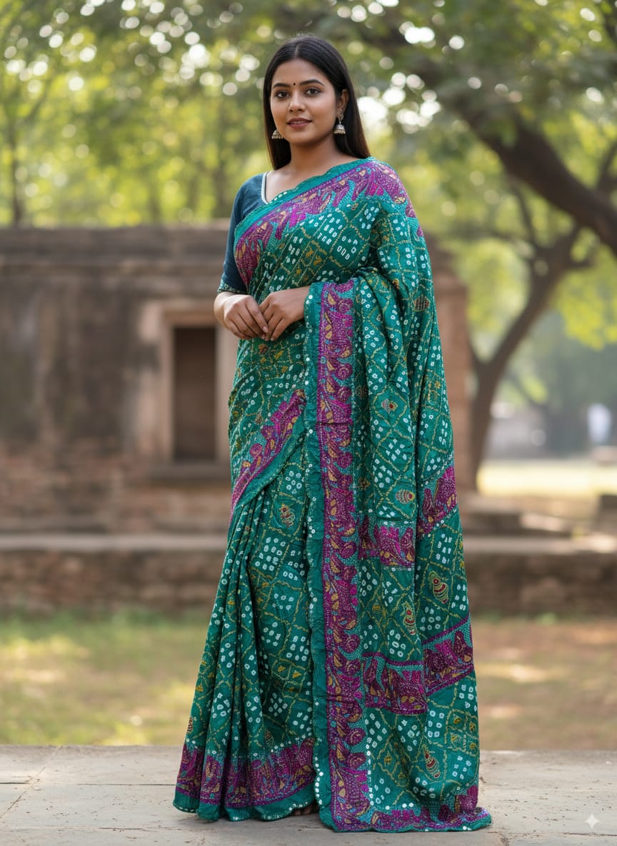 Bandhani Bliss Saree
