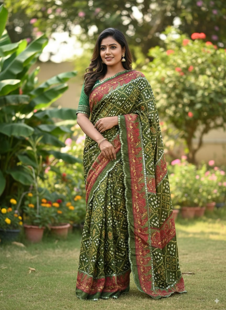 Bandhani Bliss Saree
