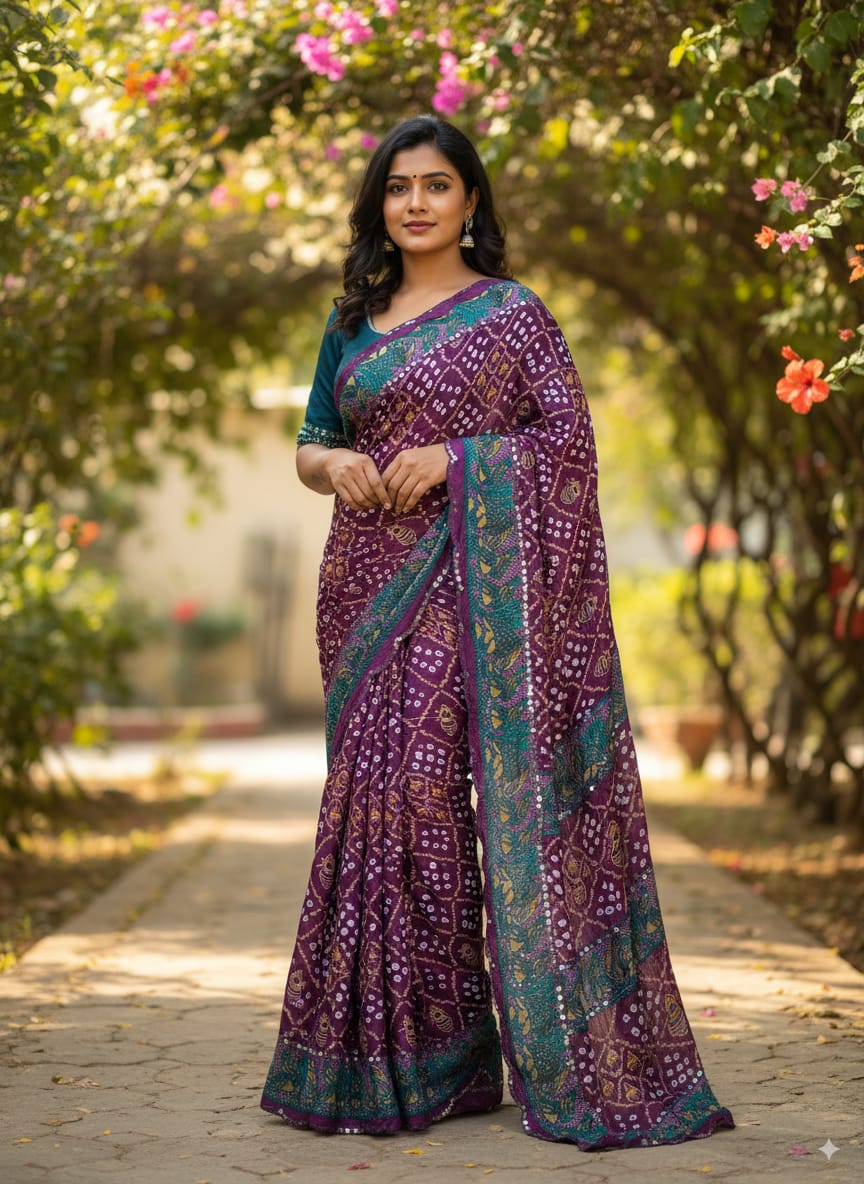 Bandhani Bliss Saree