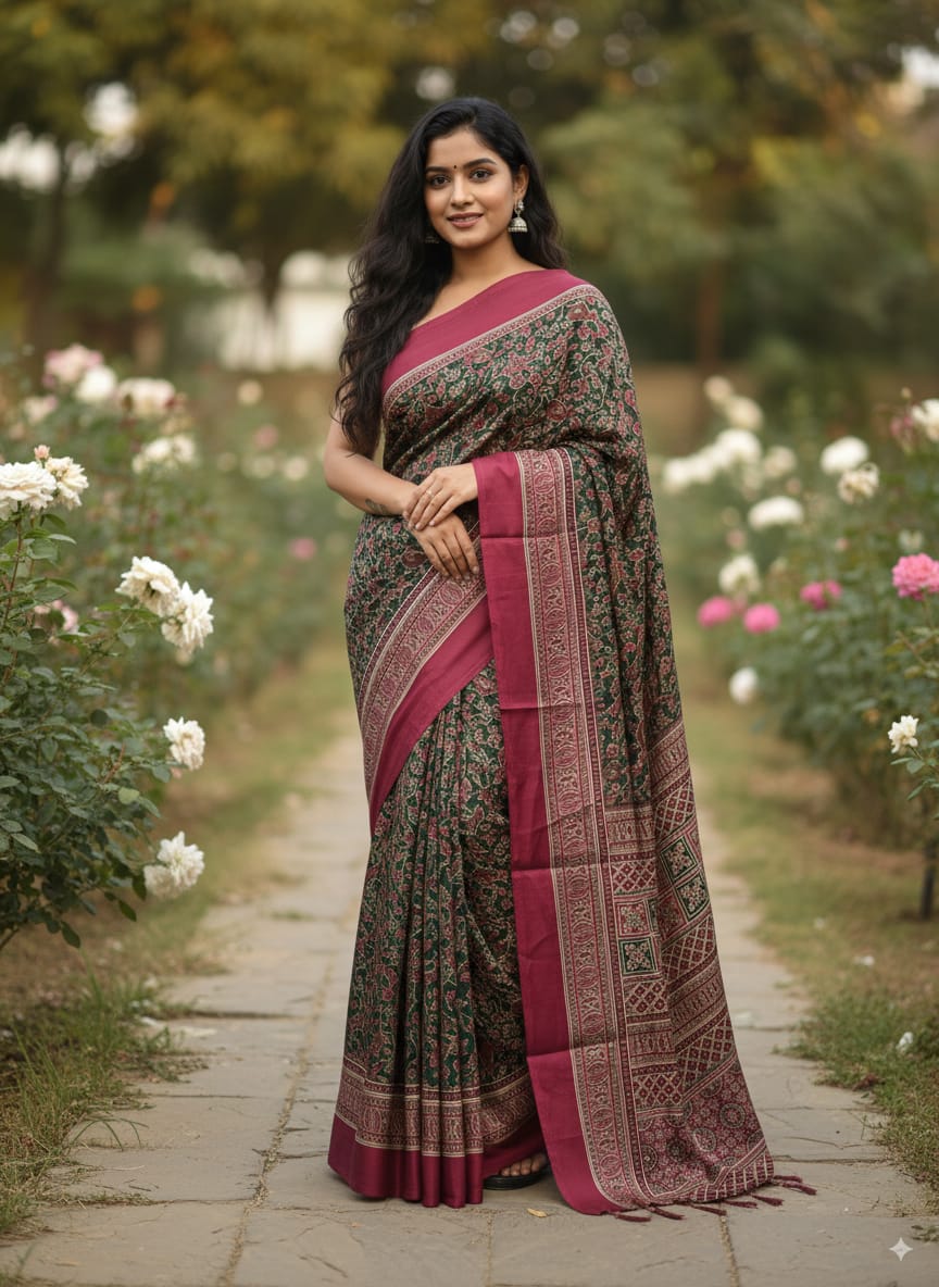 Malai Jhalar Blend Saree