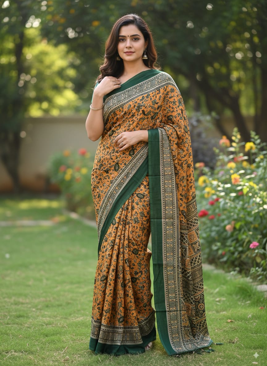 Malai Jhalar Blend Saree