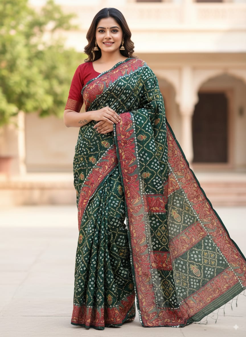 Bandhani Bliss Saree